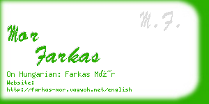 mor farkas business card